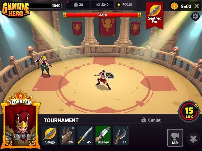 Indore Gladiator Hero tournament event screen